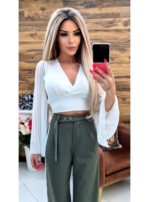 Топ в бяло aline